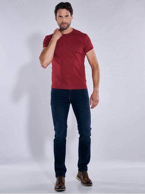 engbers Herren T-Shirt "My Favorite" organic Dunkelrot 37782