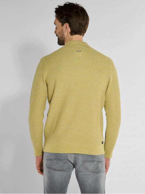 engbers Herren Pullover mit Polo-Kragen Hellgelb 36276
