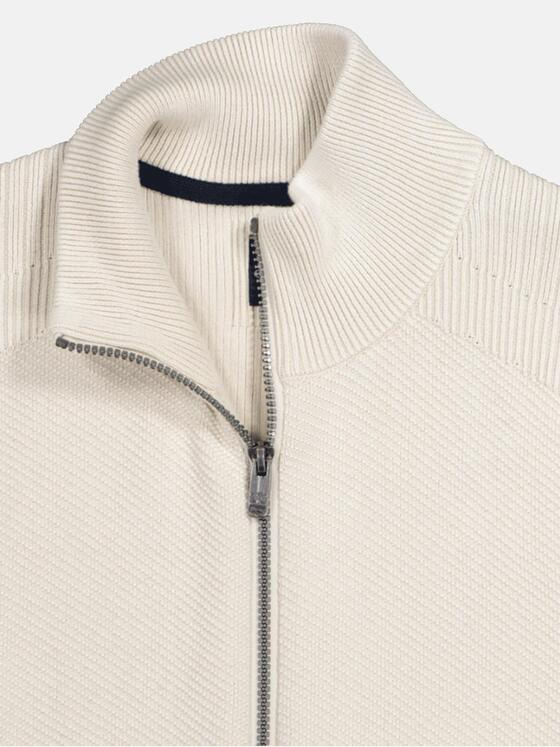 engbers Herren Cardigan regular Weiß 36849