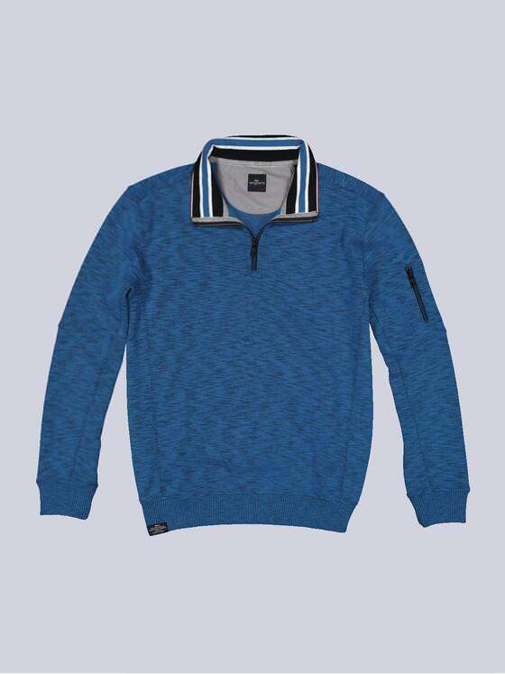 engbers Herren Sweatshirt mit Stehkragen Blau 34350