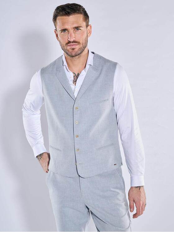 emilio adani Herren Sakko-Weste slim fit Blau 38465