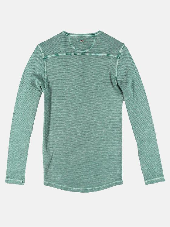 emilio adani Herren Henley Shirt Türkis 30958