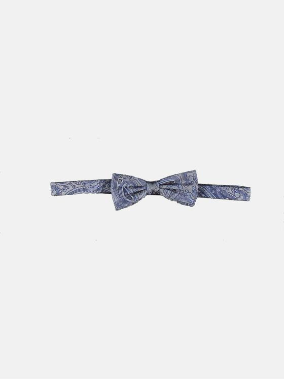 emilio adani Herren Modische Fliege mit Paisley-Muster Grau 31392