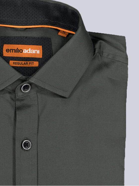 emilio adani Herren Langarm-Hemd "My Favorite" Oliv 35156