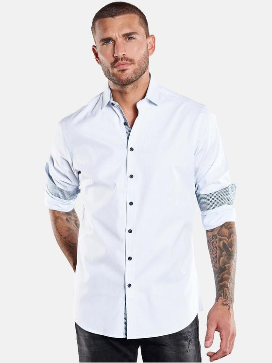 emilio adani Herren Langarm-Hemd "My Favorite" Blau 36204