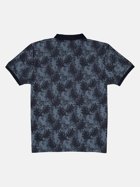 engbers Herren Polo-Shirt gemustert Blau 34522