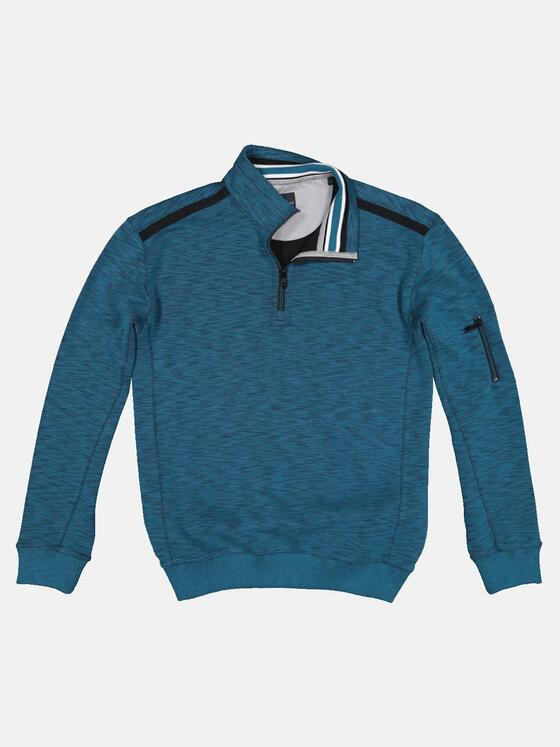 engbers Herren Sweatshirt Stehbund Cyanblau 32475