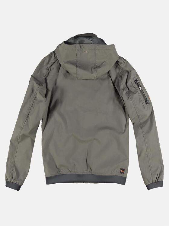 emilio adani Herren Sportive Outdoor-Jacke mit abnehmbarer Kapuze Khaki 31040