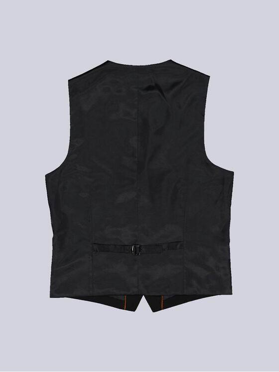 emilio adani Herren Anzug-Weste slim fit Schwarz 39269