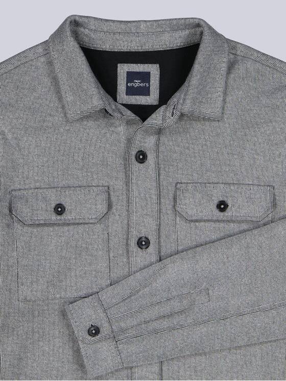 engbers Herren Sweatshirt im Overshirt-Design Grau 39222