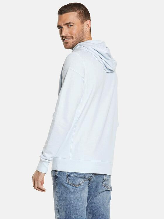 emilio adani Herren Sweatshirt mit Kapuze Blau 34700