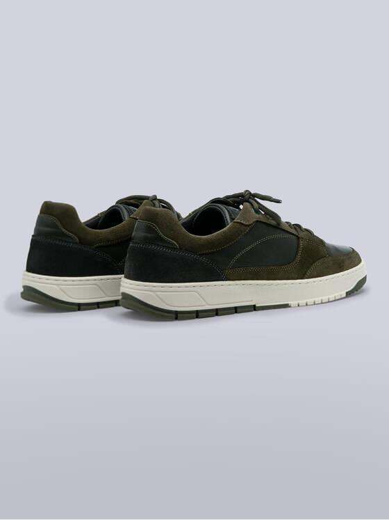 engbers Herren Ledersneaker sportiv Khaki 39752