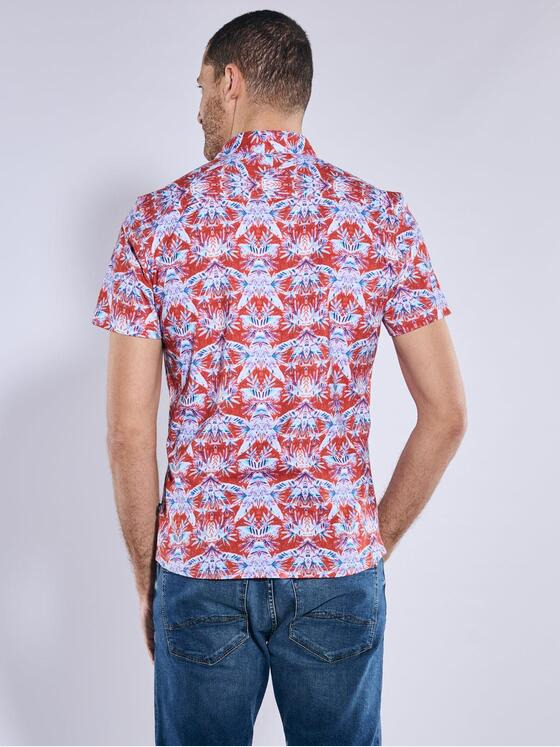 engbers Herren Kurzarm-Hemd slim fit Dunkelorange 37095