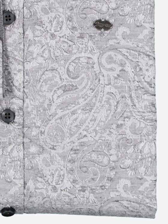 engbers Herren Langarm-Hemd gemustert Silbergrau 38175