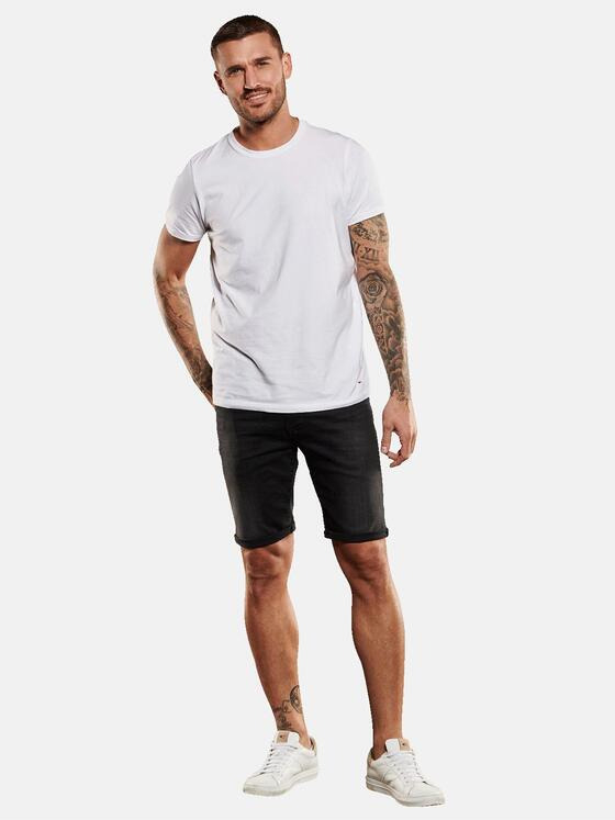 emilio adani Herren Bermuda regular Schwarz 35006