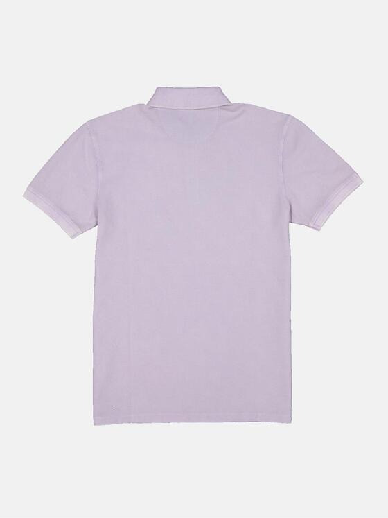 emilio adani Herren Polo-Shirt uni Violett 34545