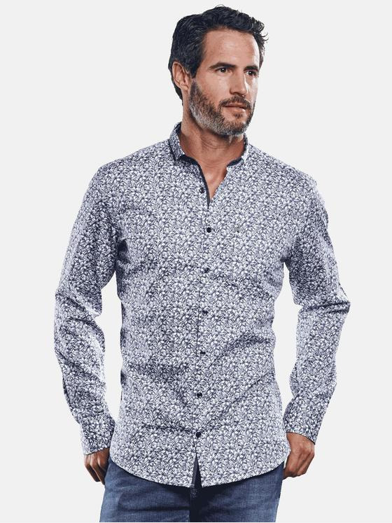 engbers Herren Hemd langarm Saphirblau 30994