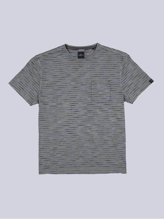engbers Herren T-Shirt gestreift Grau 35242