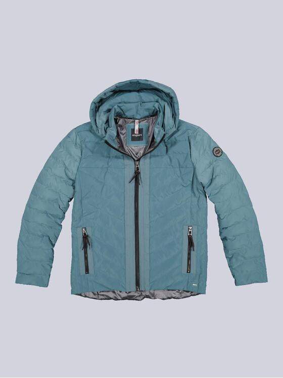 engbers Herren Steppjacke mit abnehmbarer Kapuze Türkis 35178