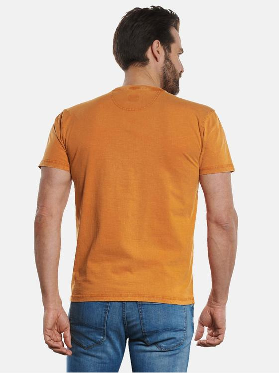 engbers Herren T-Shirt mit Stickerei Dunkelorange 32794