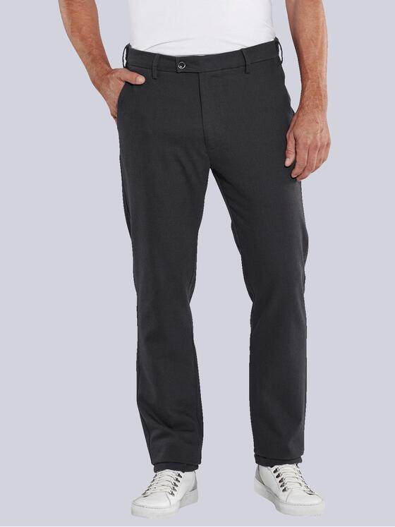 ENGBERS GERMANY Herren Chino mit edler Warenstruktur Grau 35469