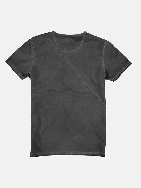 emilio adani Herren Rundhals T-Shirt Grau 23661