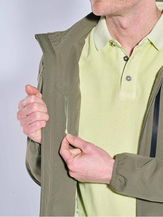 engbers Herren Übergangsjacke mit abnehmbarer Kapuze Khaki 38372