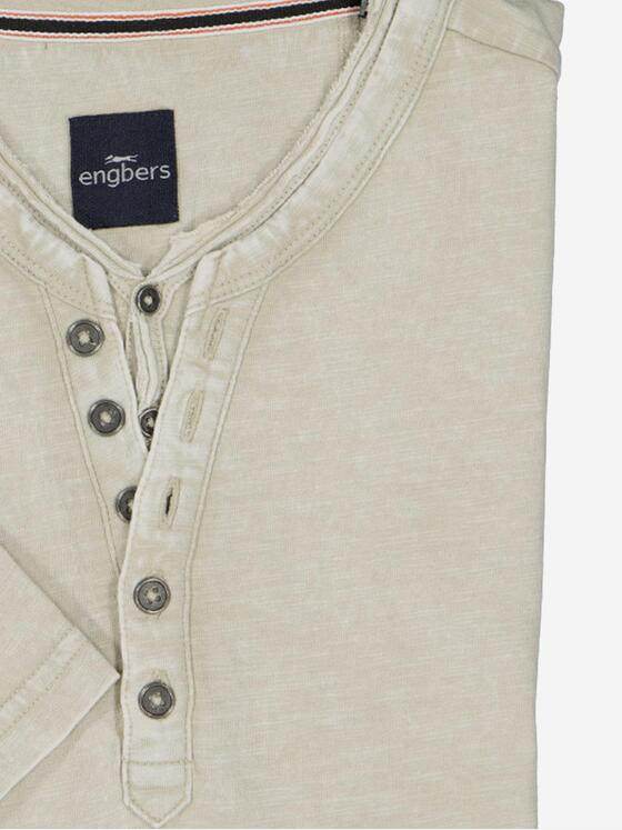 engbers Herren Henley T-Shirt Beige 38184