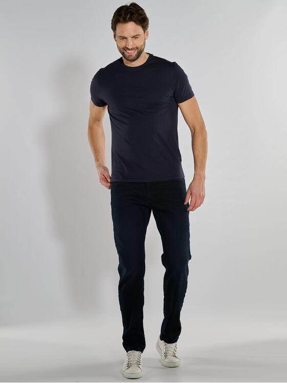 ENGBERS GERMANY Herren T-Shirt aus Supima Baumwolle Saphirblau 38668