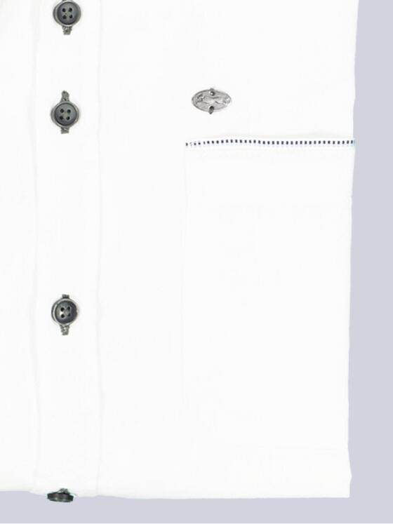 engbers Herren Kurzarm-Hemd mit Leinenanteil Reinweiss 38375