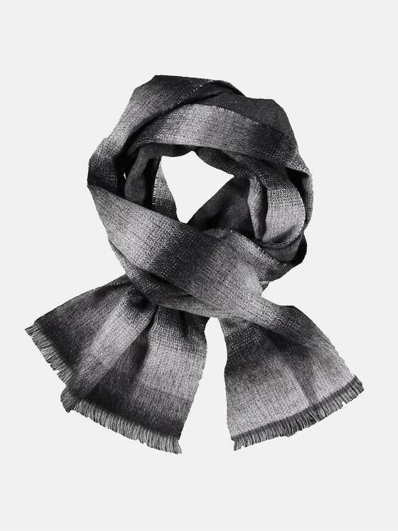 engbers Herren Karierter Strickschal Anthrazit 30351