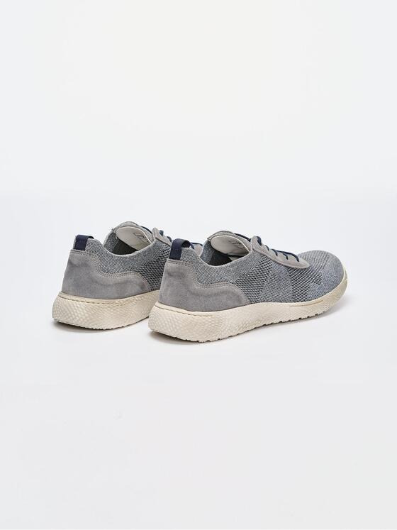 engbers Herren Sneaker aus Materialmix Grau 37066