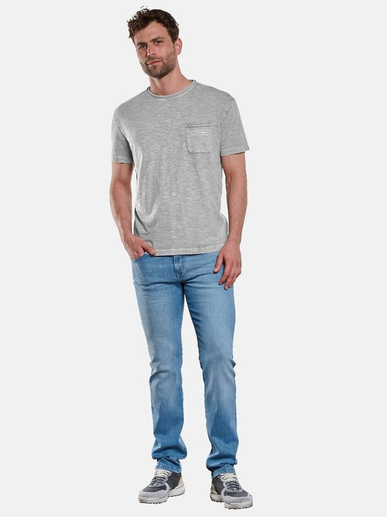 engbers Herren T-Shirt Rundhals uni Dunkelgrau 33113