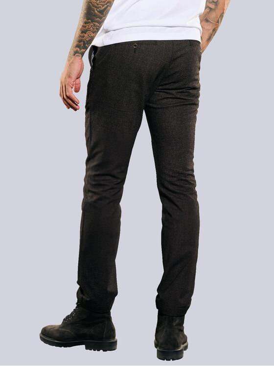 emilio adani Herren Hose mit Tunnelzug Braun 35737