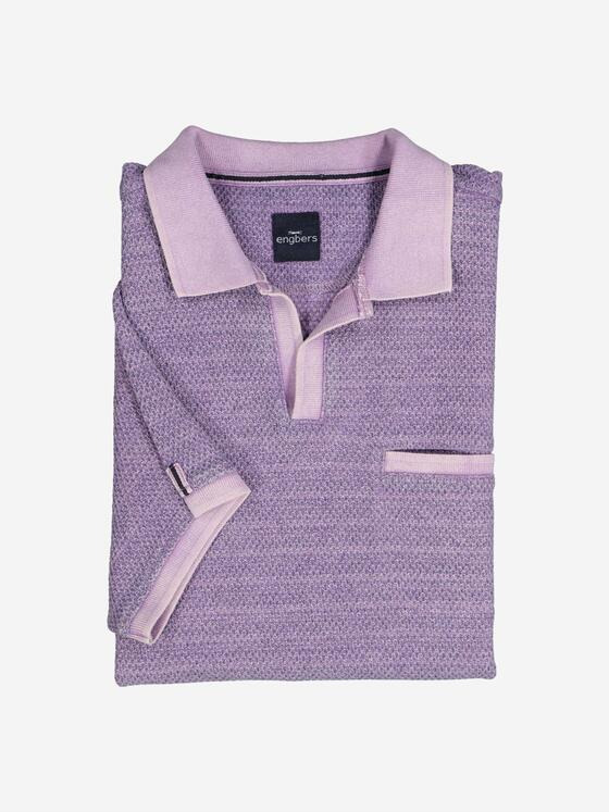 engbers Herren Polo-Shirt strukturiert Violett 37135