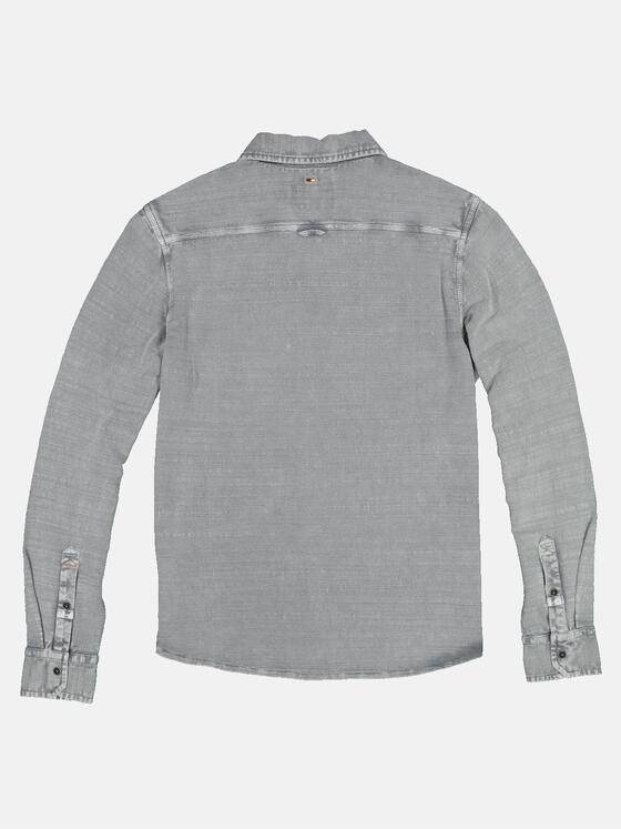 emilio adani Herren Polo-Shirt langarm Grau 32294