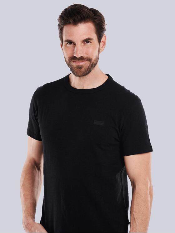ENGBERS GERMANY Herren T-Shirt uni Schwarz 35084