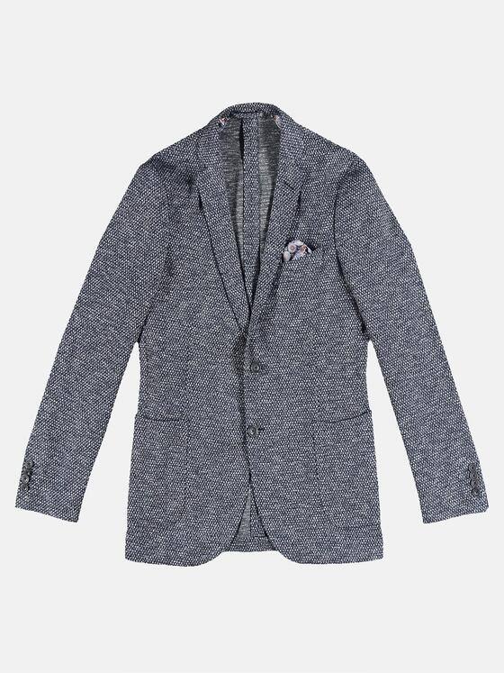 emilio adani Herren Freizeit-Sakko slim fit Indigoblau 31066