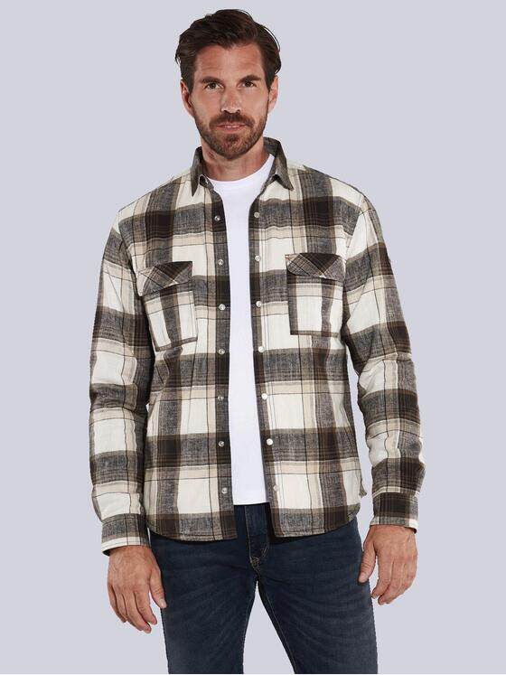 engbers Herren Langarm-Hemd kariert Braun 35476