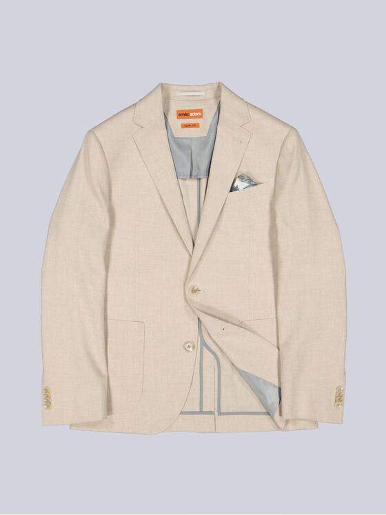 emilio adani Herren Anzug-Sakko slim fit Beige 38460