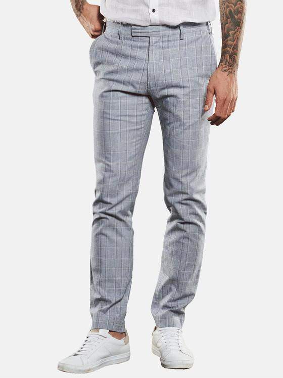 emilio adani Herren Anzug-Hose slim fit Blau 34600