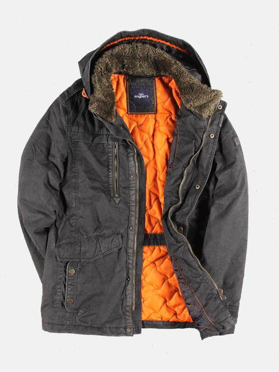 engbers Herren Gewaschene Baumwolljacke Oliv 30764