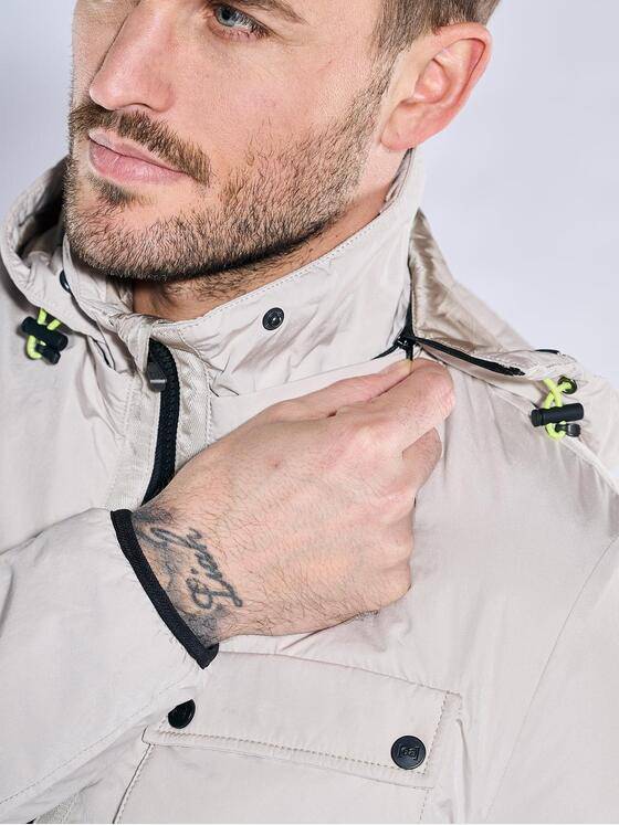 emilio adani Herren Jacke mit Funktionsdetails Weiß 38297
