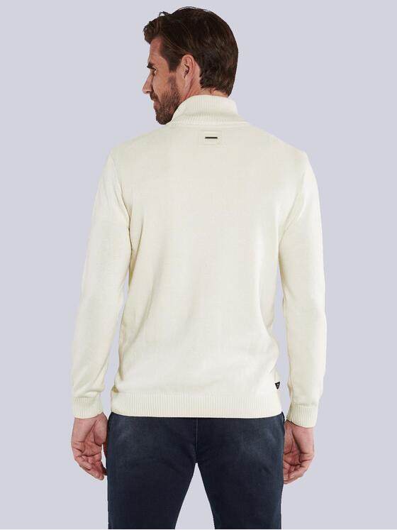 engbers Herren Pullover mit Troyerkragen Weiß 35743