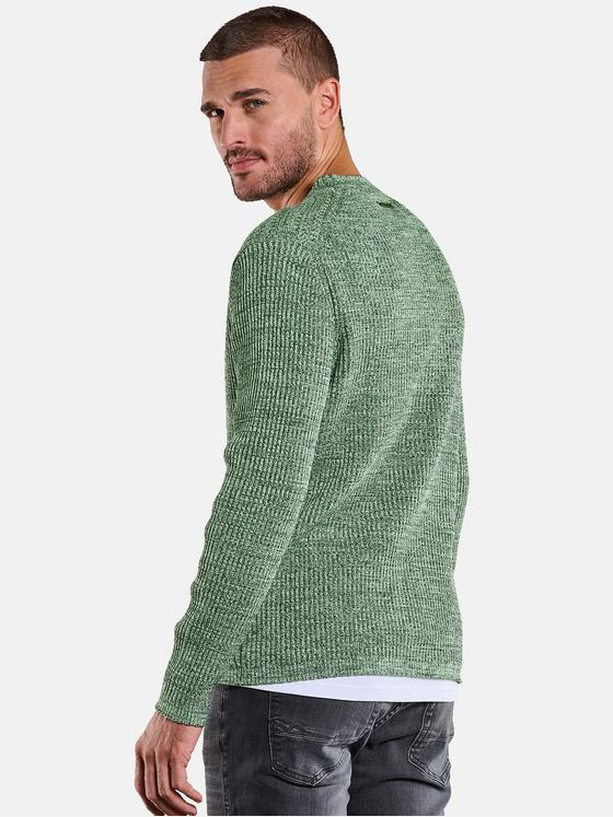 emilio adani Herren Pullover strukturiert Grün 34122