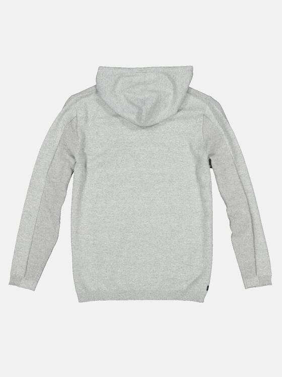 engbers Herren Cardigan mit Galonstreifen Grau 32740