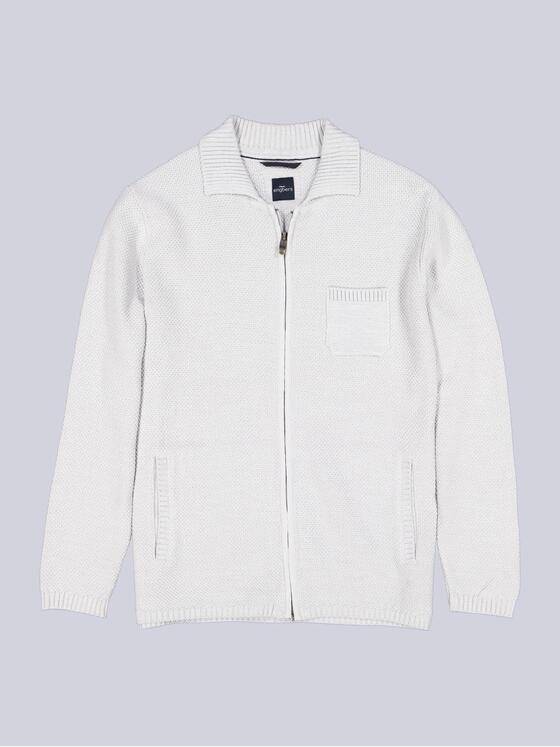 engbers Herren Cardigan regular Silbergrau 38953