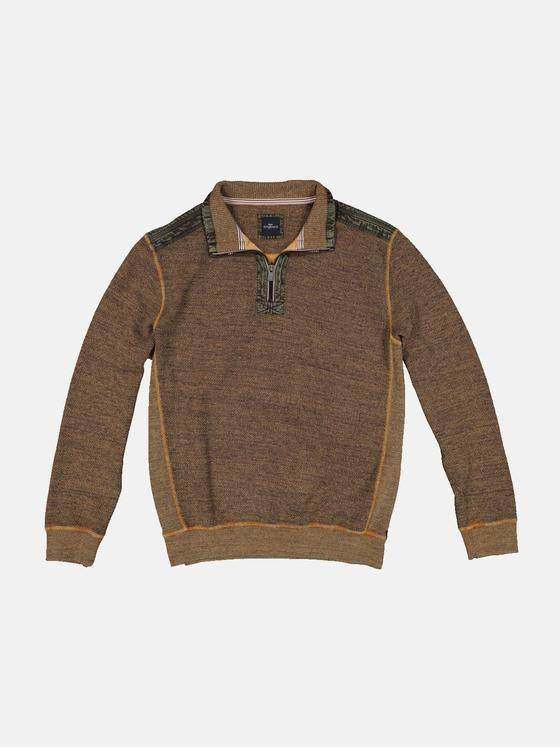 engbers Herren Sweatshirt mit Stehkragen Mandarinorange 33740