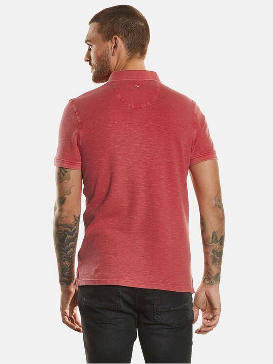 emilio adani Herren Polo-Shirt strukturiert Rot 34312