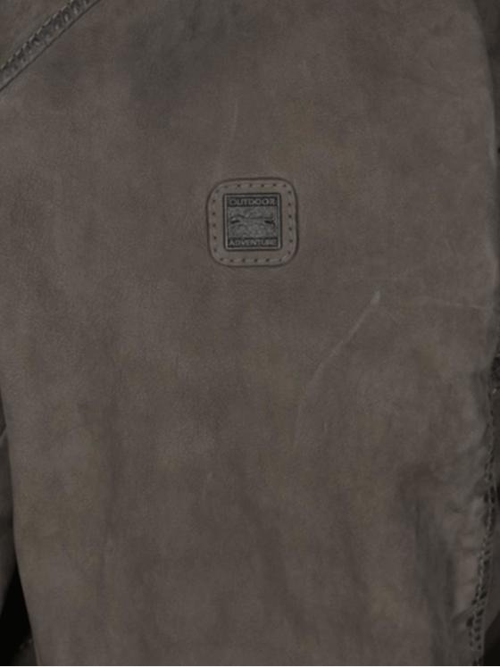 engbers Herren Lederjacke mit abnehmbarer Kapuze Beige 34212